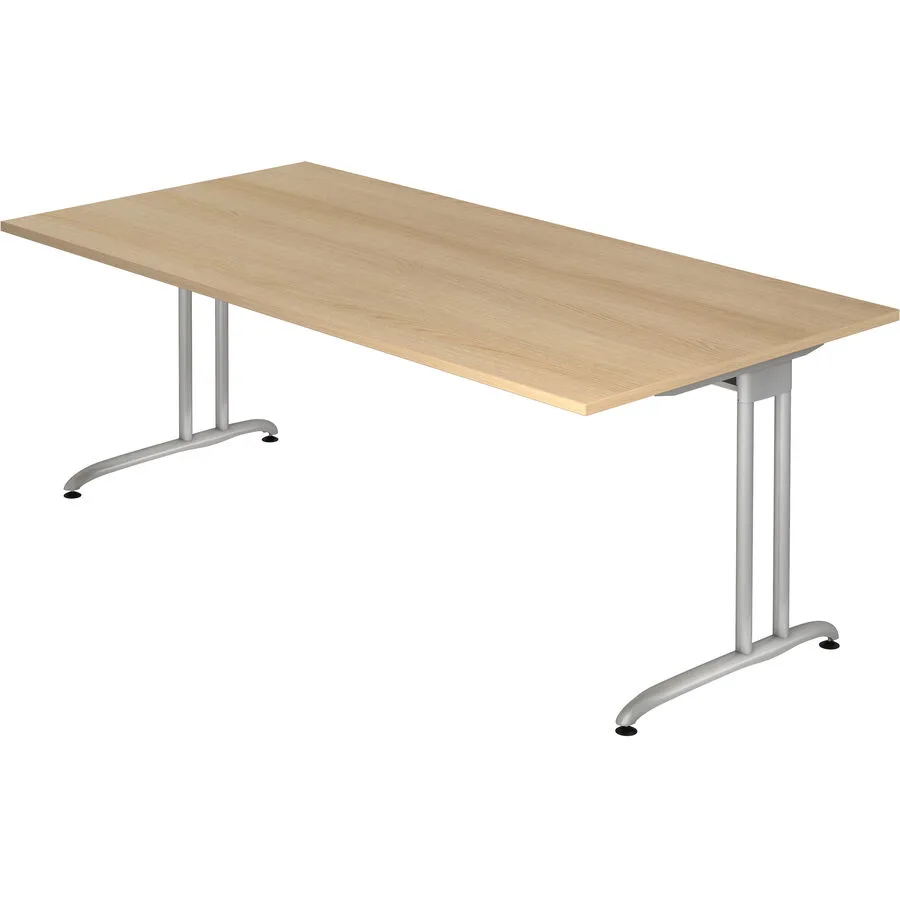 Schreibtisch Office eiche Holzwerkstoff B 200 T 100 cm