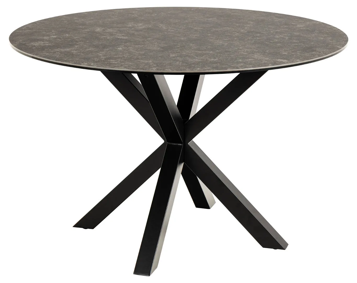 Heaven Esstisch Ø119 cm Keramik schwarz.
