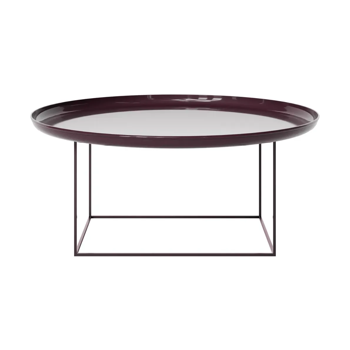 NORR11 Duke soffbord large Lacquered maroon