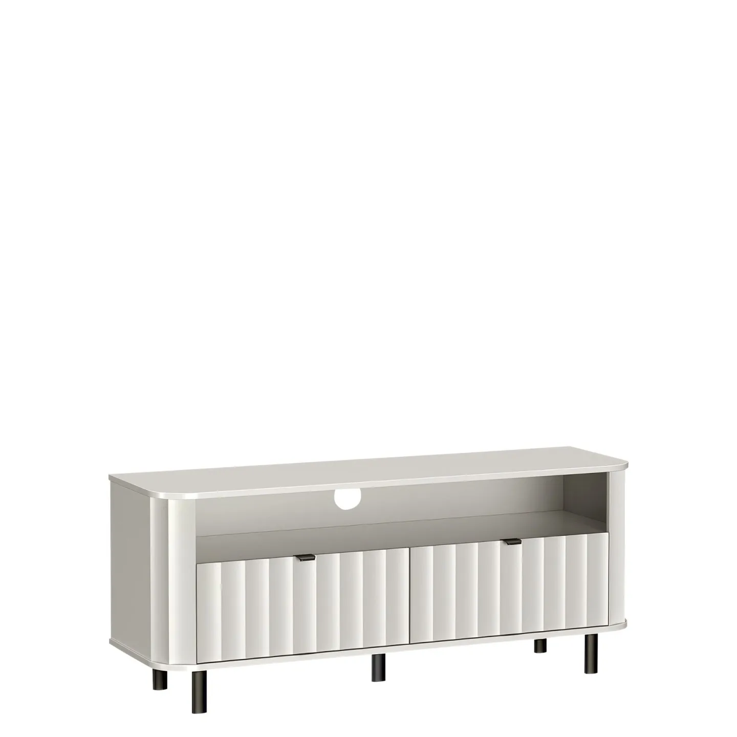 Joriel Tv-bänk 137 cm - Vit|svart