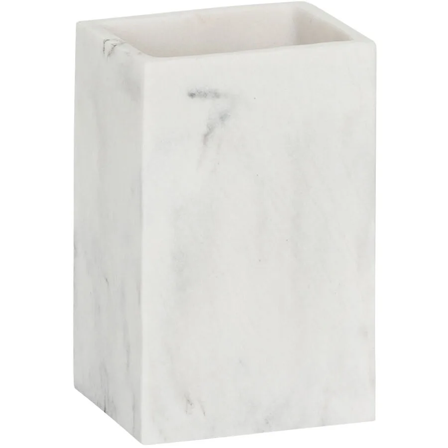 Zahnbecher Fynn weiss Polyresin B 7.2 H 11 cm