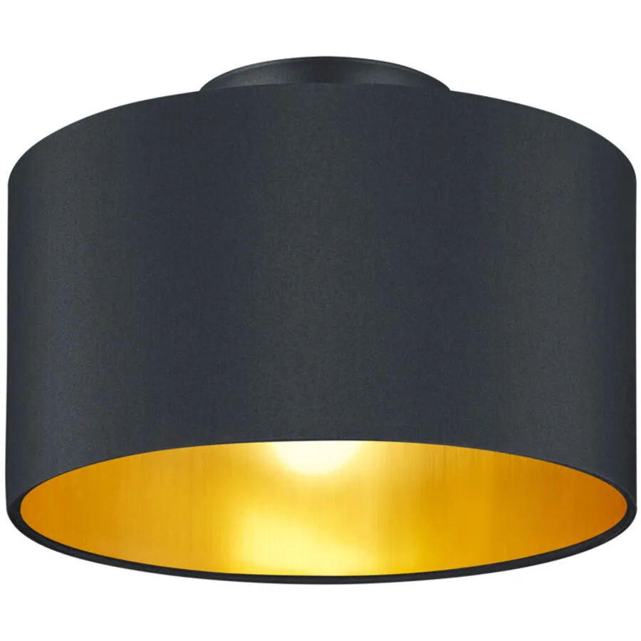 Deckenlampe Daro Schwarz Metall 30 cm 22 cm - Farbe: Schwarz matt