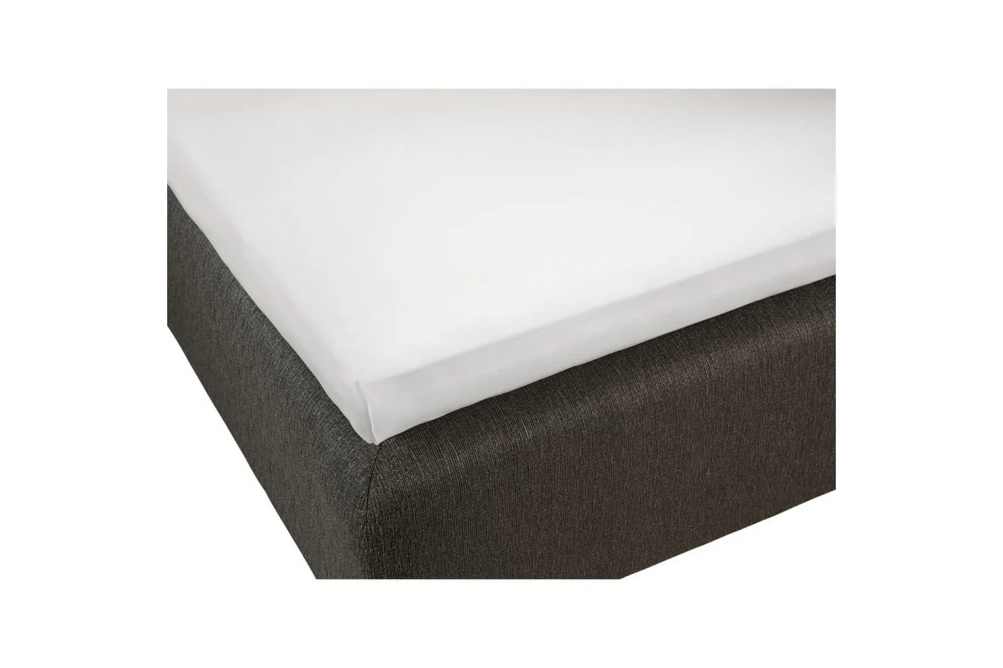 Lakan Satin Vit - 240 x 260 cm