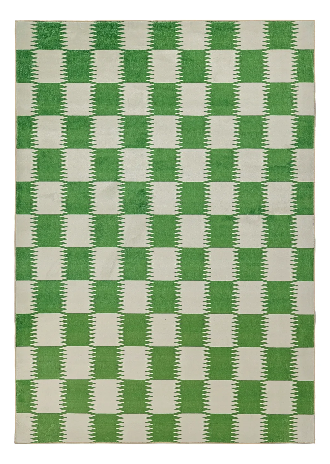 Wilton-teppe - Gobi (grønn/hvit) (Størrelse: 160 x 230 cm)