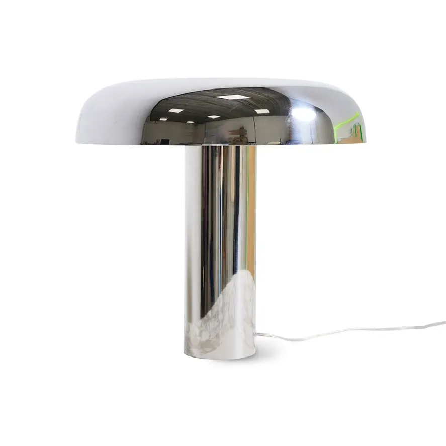 HKliving HK Living mushroom Tischleuchte Chrome