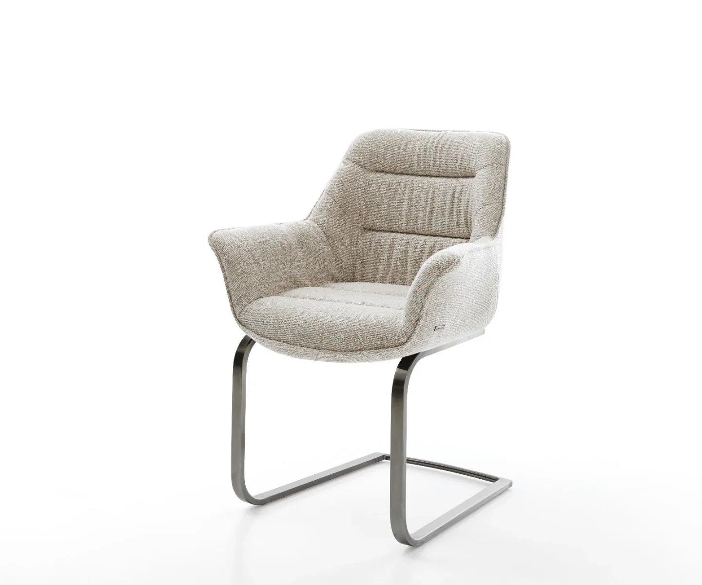 Freischwinger Kaira-Flex Webstoff Soft Beige Freischwinger flach Graphit