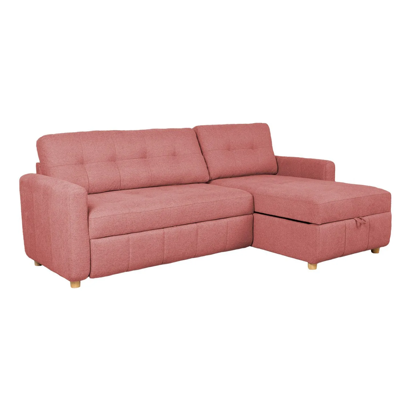 Hörnbäddsoffa Porsen - Rosa