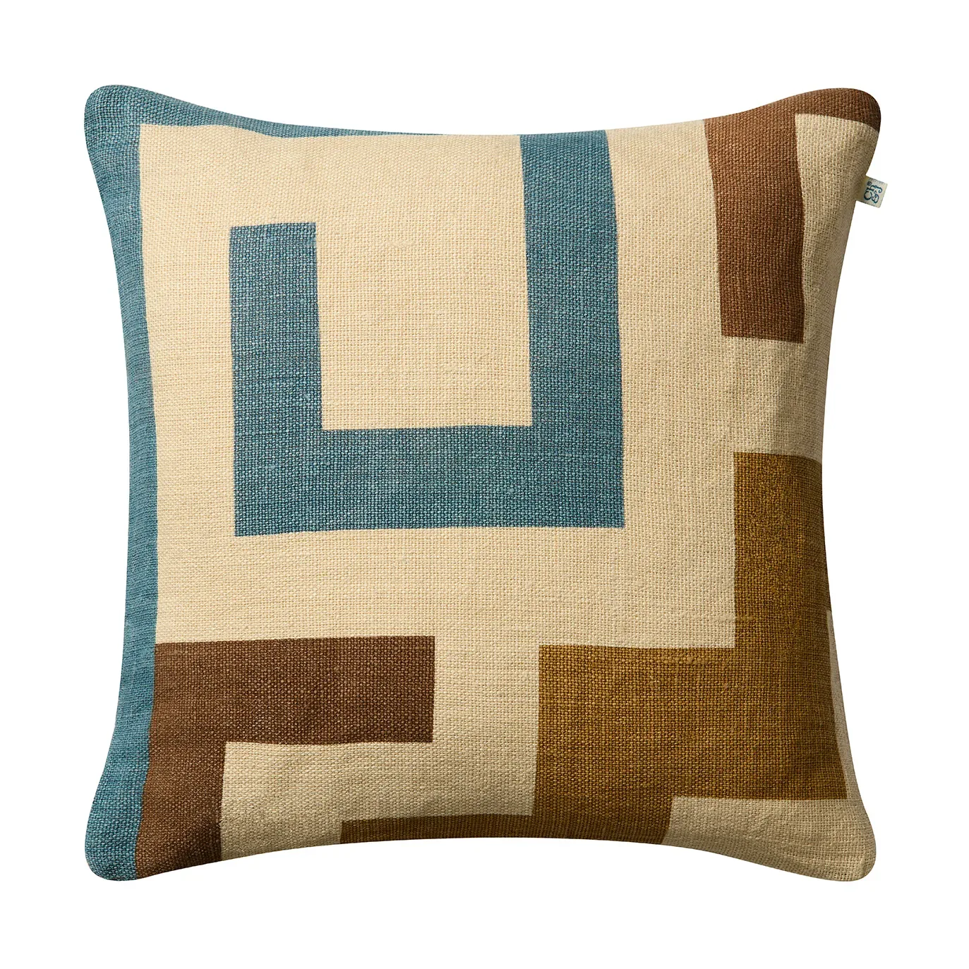 Chhatwal & Jonsson Aman Kissenbezug 50x50 cm Heaven blue-taupe-khaki