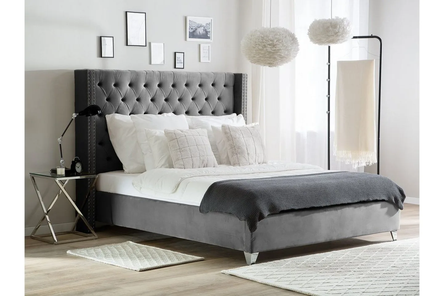 Lubbon Dubbelsäng 160\|200 cm - Grå