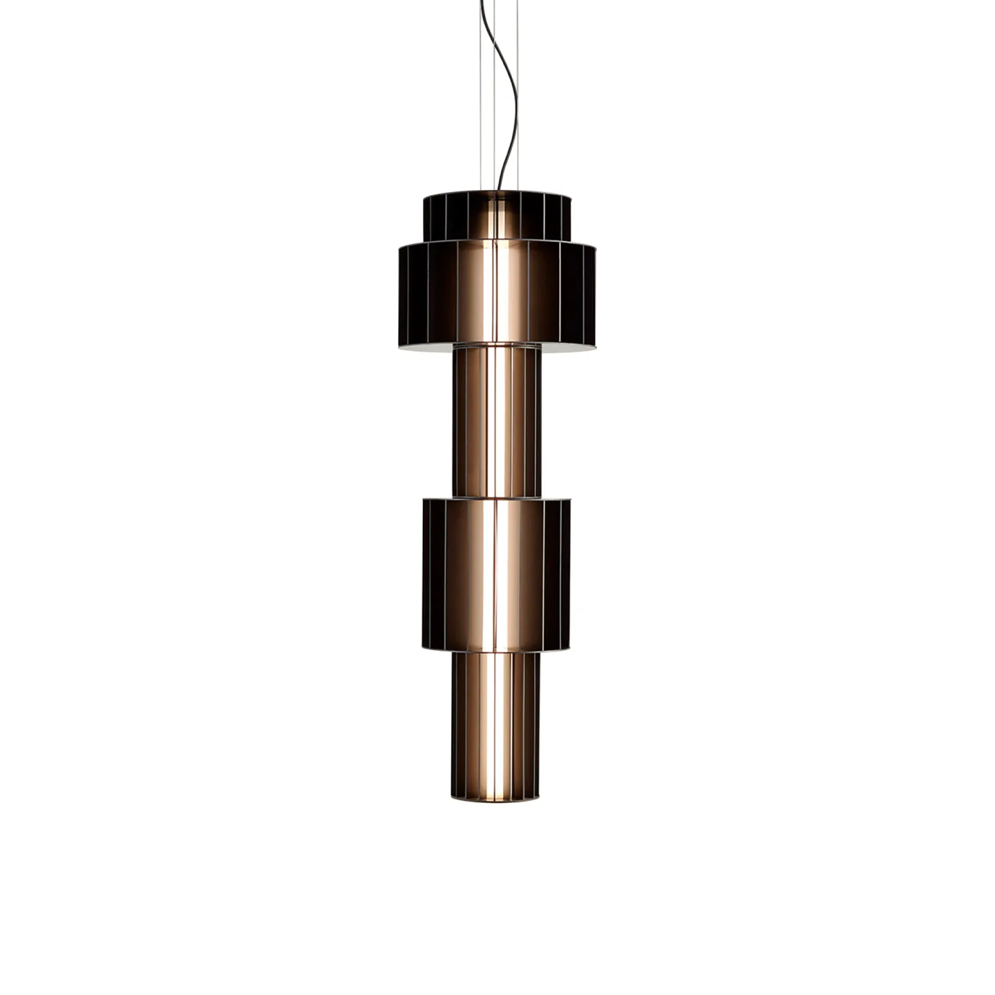 Parachilna - Babel T Gr Black LED Module ø70 16,6W 2.700K 1.350Lm - Takkronor - Stephen Burks - Svart