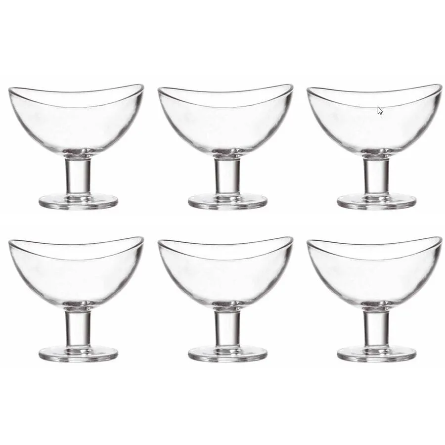 Dessertschalen-Set Leonardo Transparent Glas 15 cm 12 cm