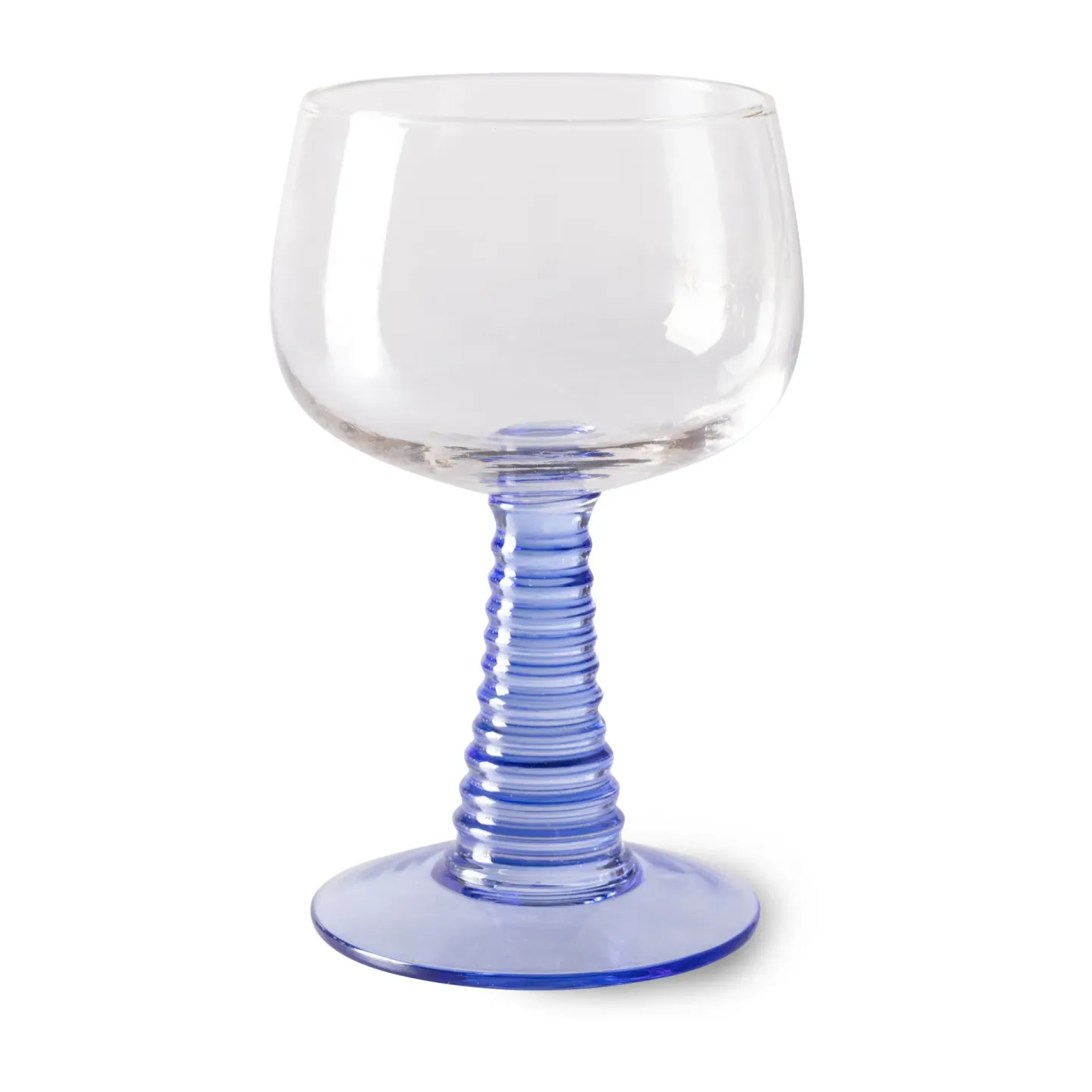 HKliving Swirl Weinglas hoch Blue