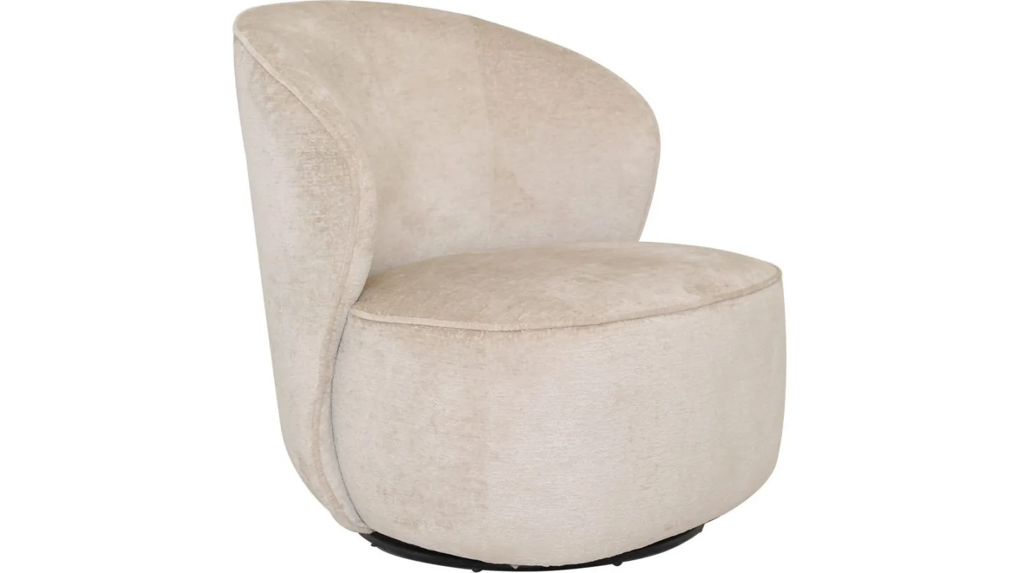 Zorevi Fåtölj med snurrfunktion i tyg - Beige