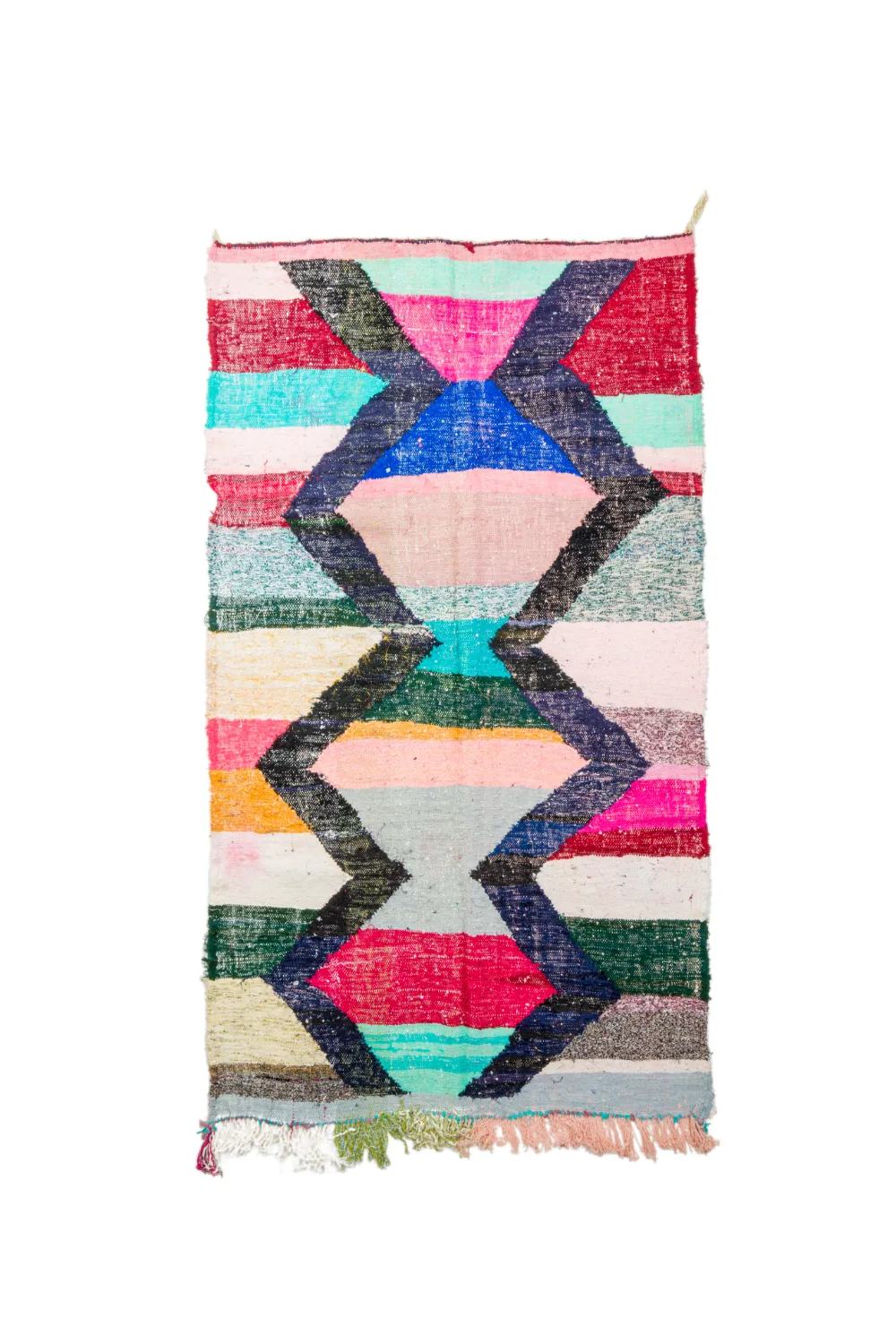 Marokkansk Boucherouite-teppe 135 x 240 cm (Størrelse: 135 x 240 cm)