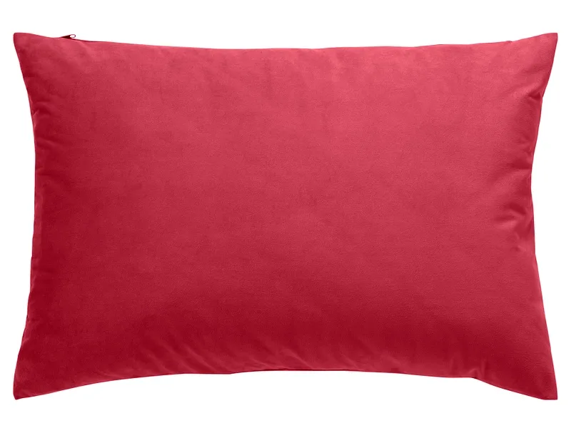 Kissen VELVET 40x60cm rot unifarben