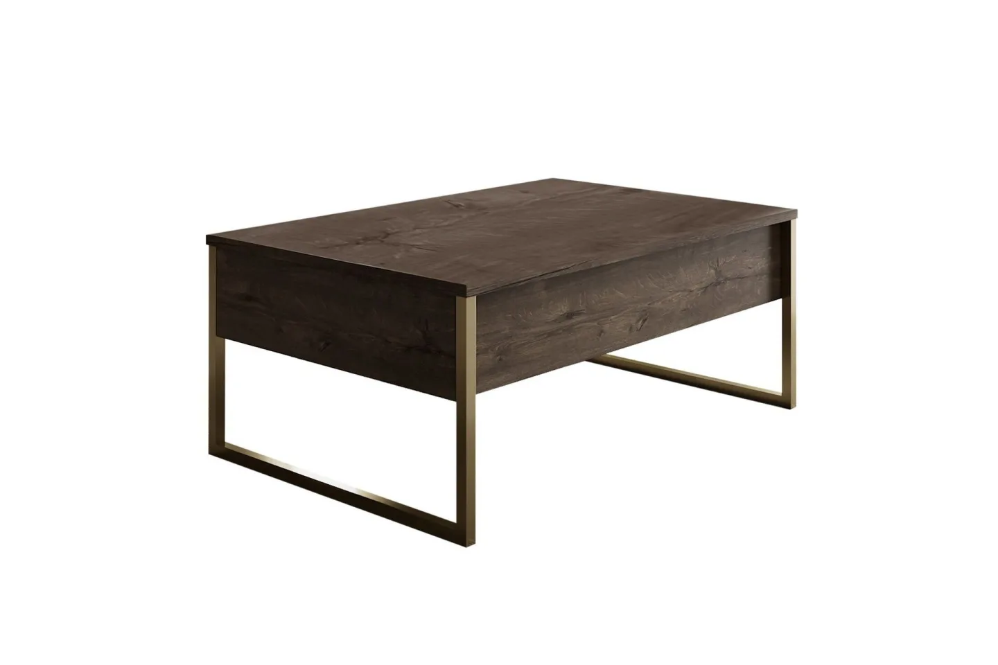 Luxe Soffbord 90x40 cm Brun/Guld - Hanah Home