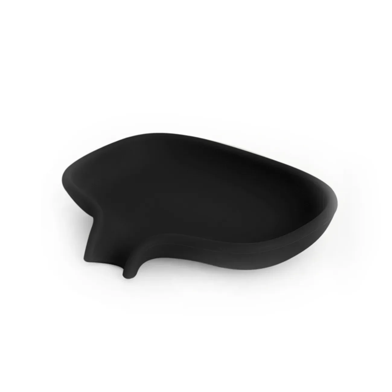 Bosign Seifenteller mit Abfluss Silikon Schwarz