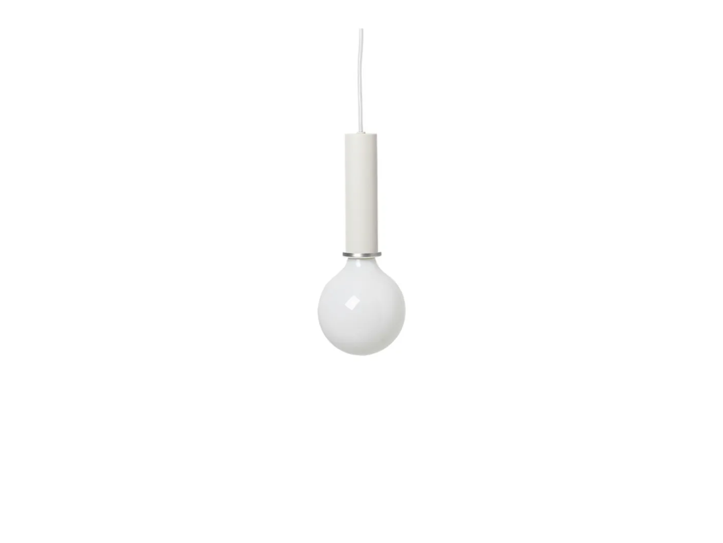 Collect Pendelleuchte High Weiß - Ferm Living - Wohnzimmer - Metall