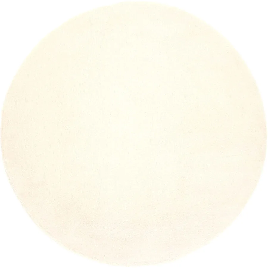 Teppich Rex Creme Einfarbig Polyester 120 x 120 cm