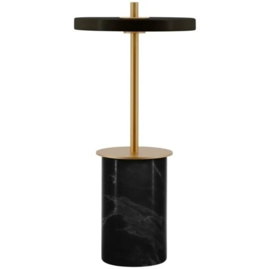 Asteria Move Portable Tischleuchte Mini Black Marble - UMAGE Asteria Move Mini - Terrasse - Design - Stein - Mit Schirm