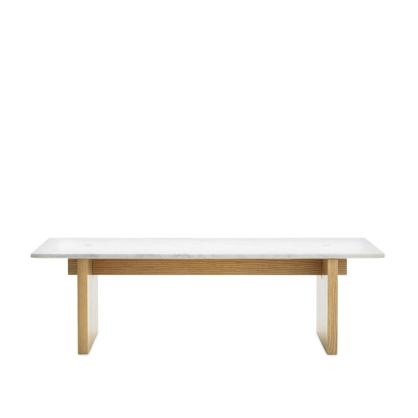 Normann Copenhagen - Solid Table - White - Soffbord - Lars Beller Fjetland - Vit - Trä/Sten