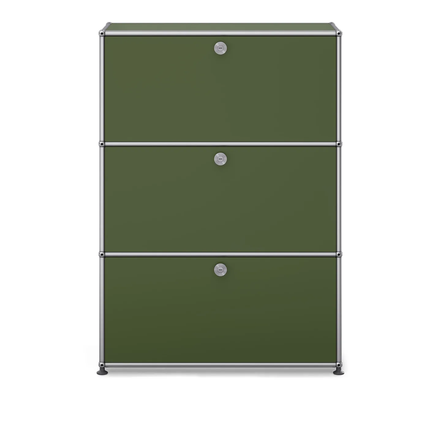 USM - USM Haller Shelf G1 Olive Green - Skåp och vitrinskåp - Fritz Haller & Paul Schärer - Grön - Metall