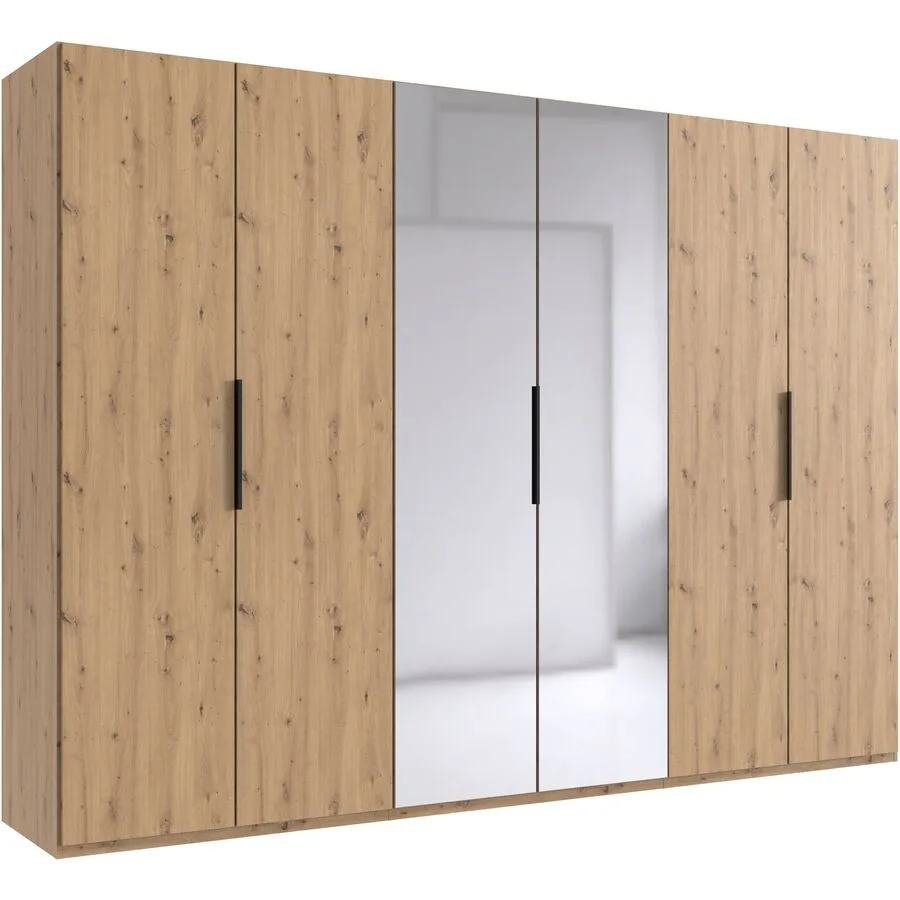 Kleiderschrank Sanko Eiche Nachbildung Holzwerkstoff B 300 cm