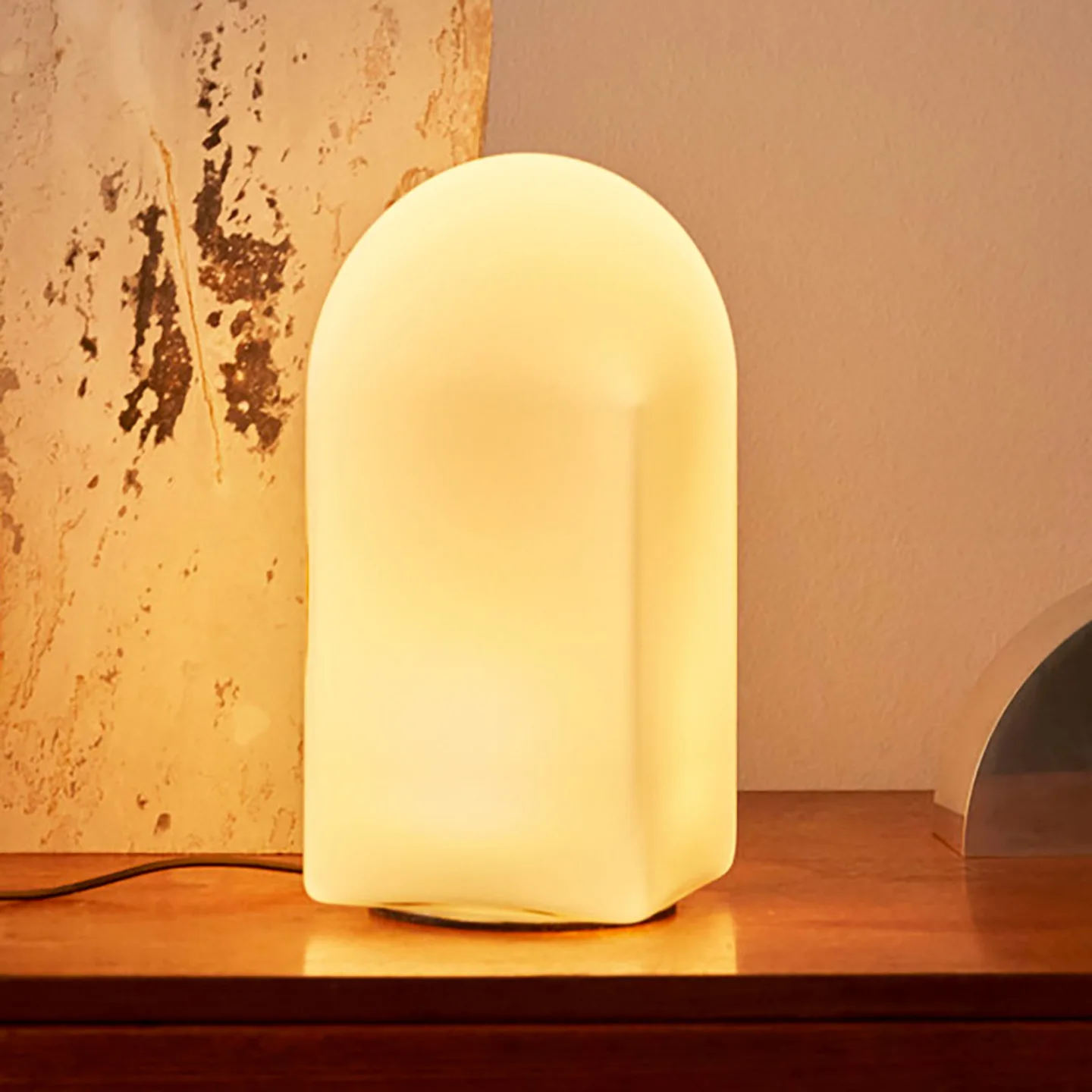 Parade 240 Tischleuchte Shell White - HAY - Wohnzimmer - Design - Glas