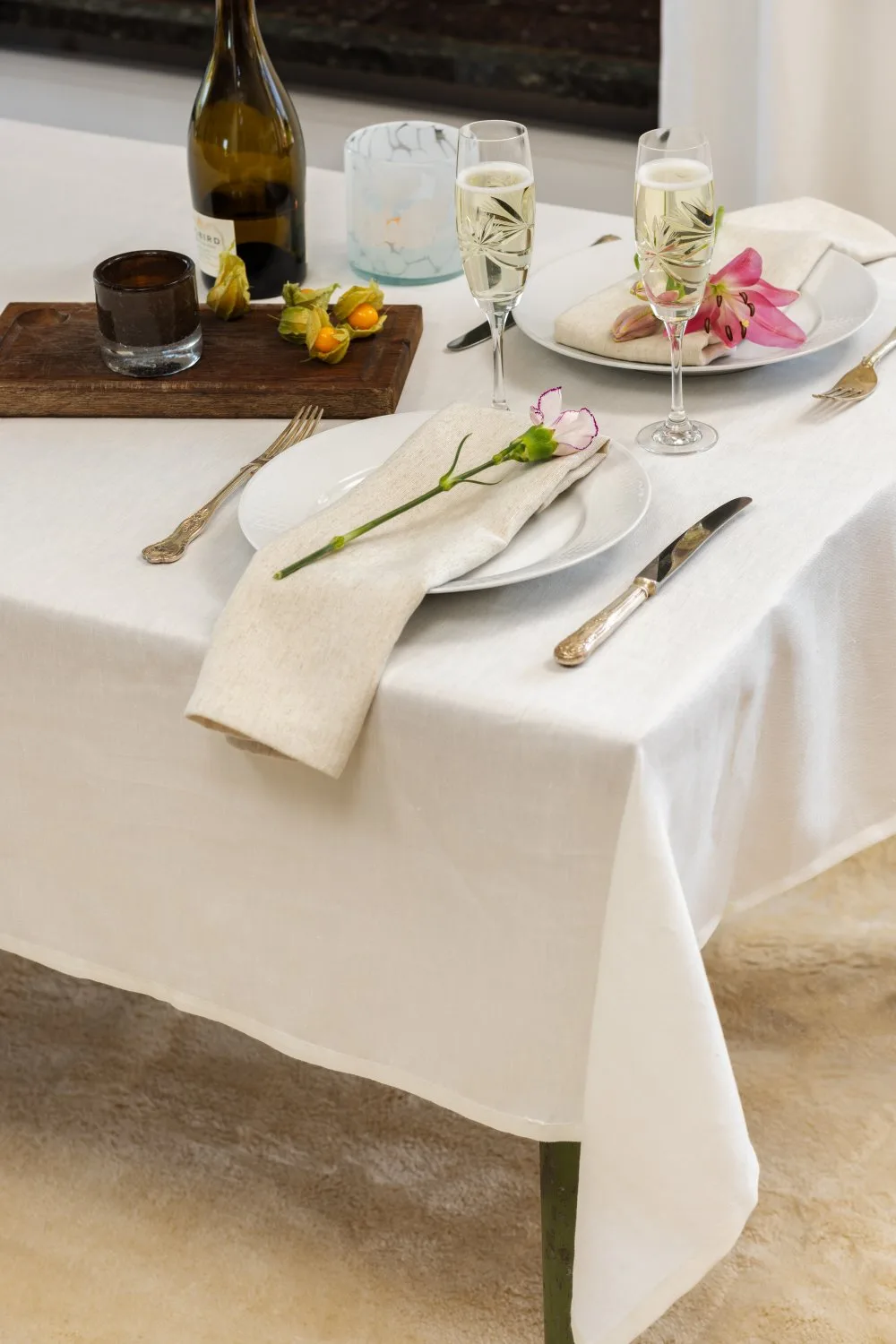 Duk - Mira (beige) (Størrelse: 140 x 250 cm)