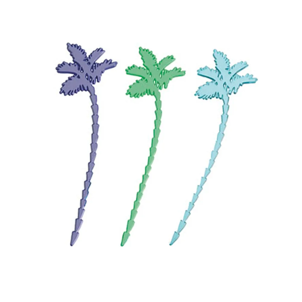 Deko drinkpinne palm/st
