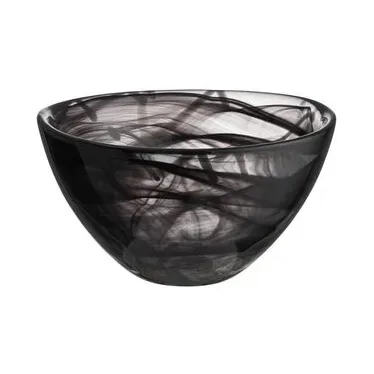 Kosta Boda Contrast Schale 160 mm Schwarz-schwarz