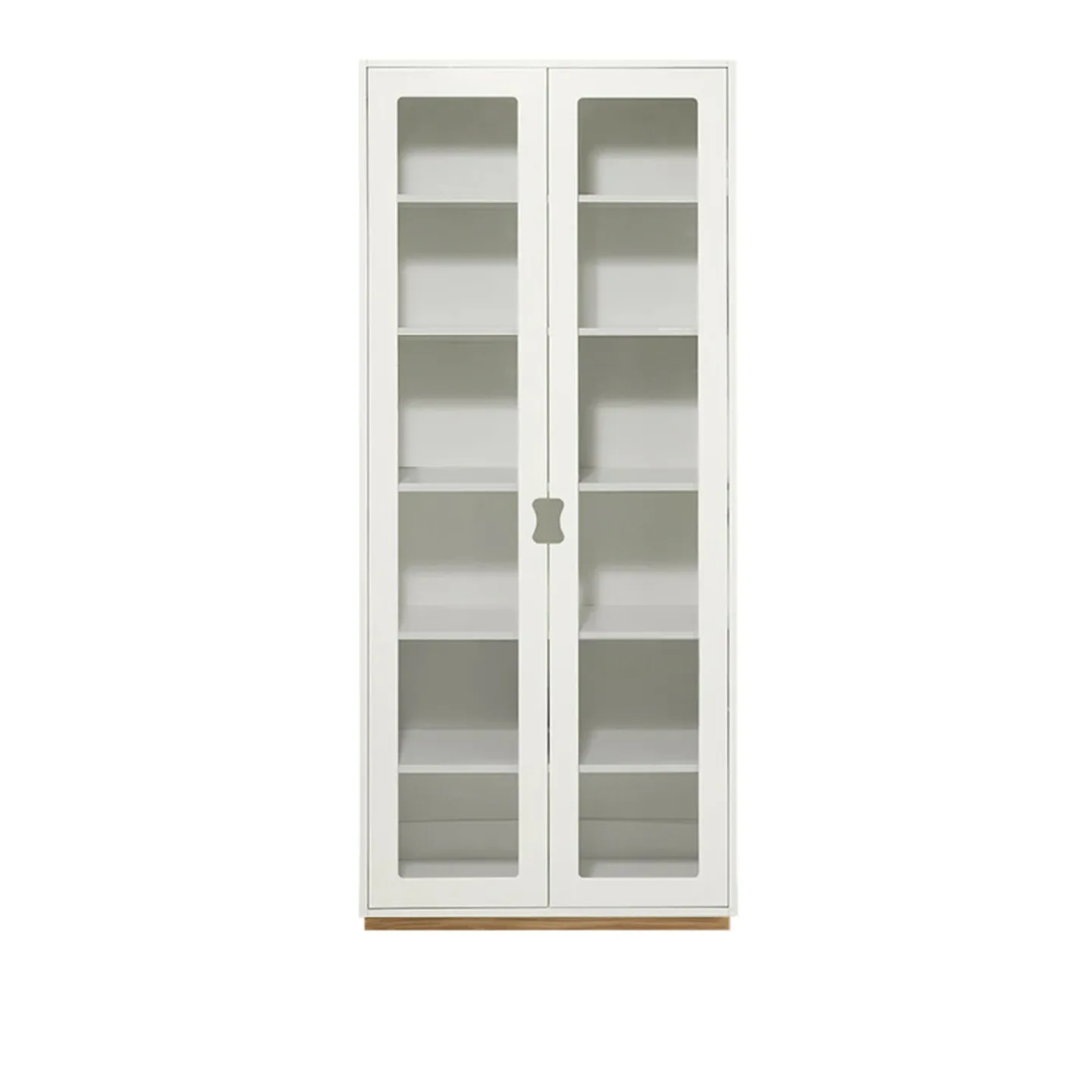 Asplund - Snow Cabinet F D42 Glass Doors - White, Ek Sockel - Skåp och vitrinskåp - Thomas Sandell & Jonas Bohlin - Vit - Glas/Trä