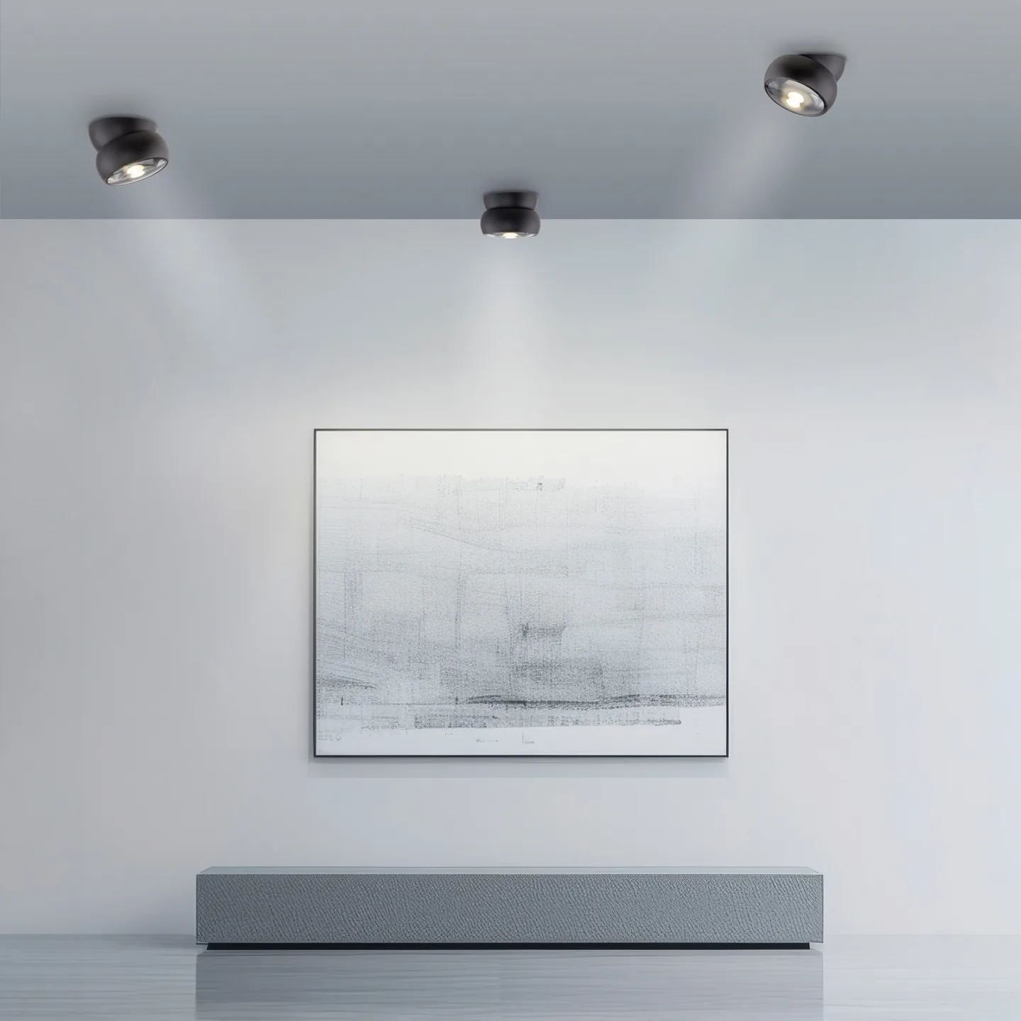 Move LED-Deckenspot, schwarz, Ø 12 cm, Metall/Glas - PURE - Wohnzimmer - Modern - Einflammig