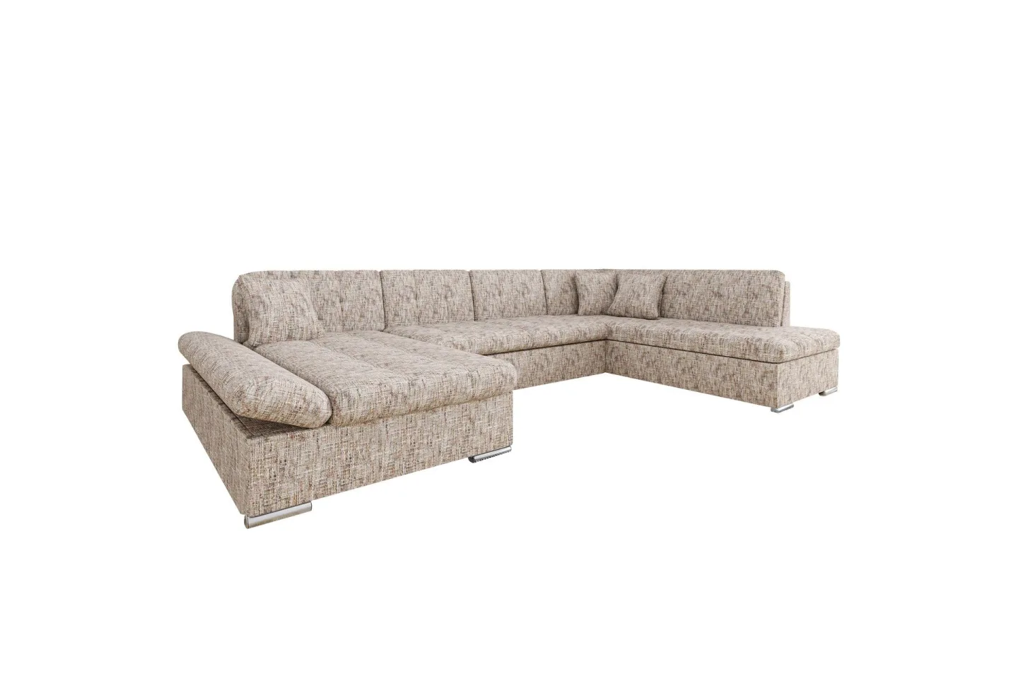 Zumar Soffa med Divan och Schäslong 4-sits - Flerfärgad/Beige