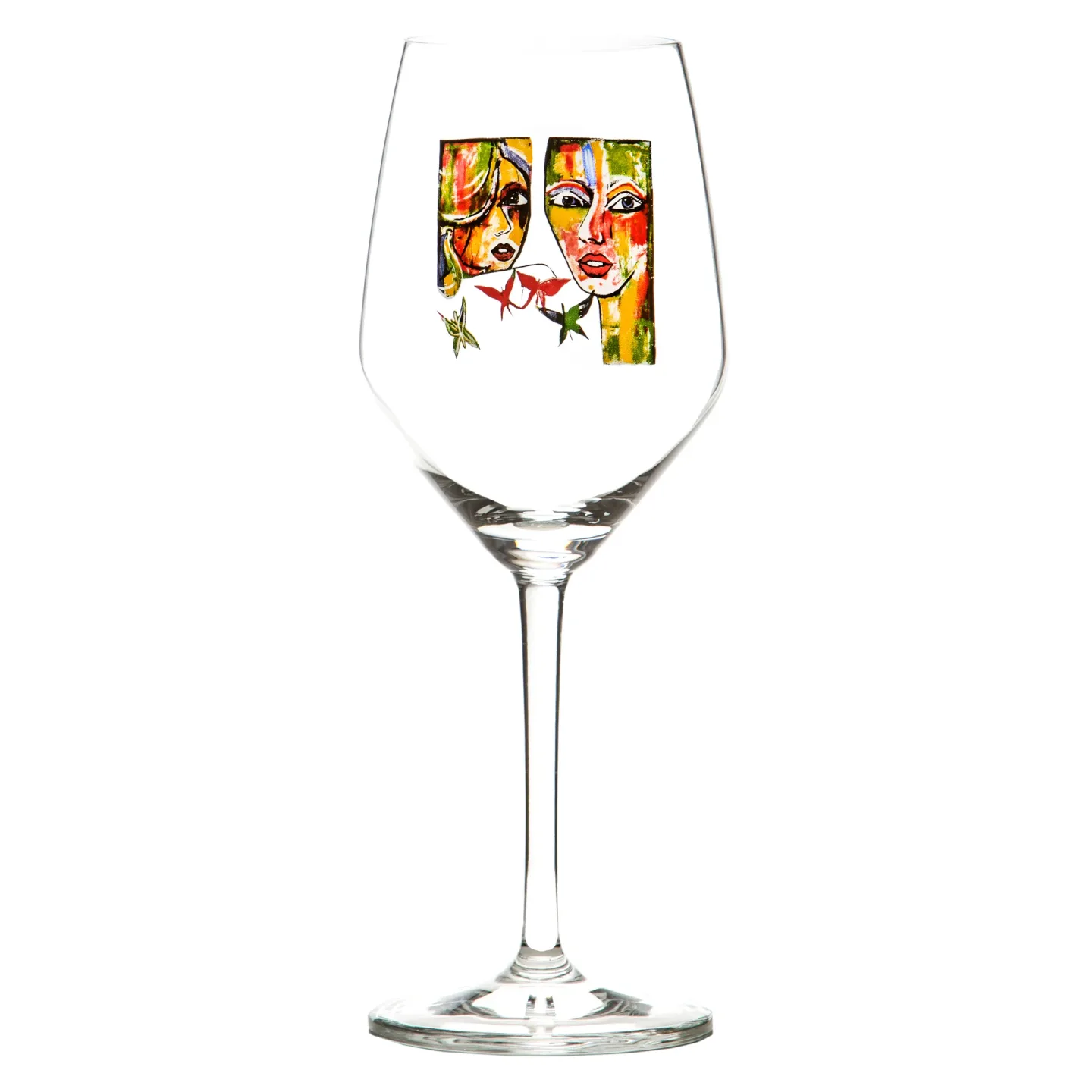 In Love Vitvinsglas 22 cm - Flerfärgad