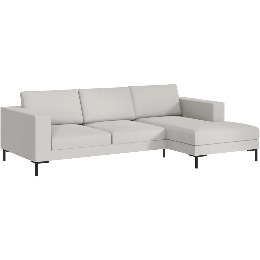 Ecksofa Domino Rechts Stoff natur B 250 T 151 cm - Möbel Konfigurator: Traummöbel individuell zusammenstellen