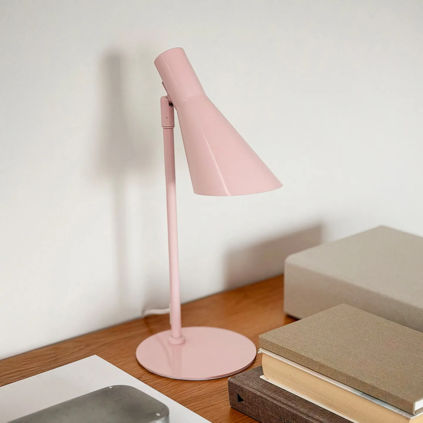 DL12 Tischleuchte Mini, rosa, E14, Metall - Dyberg Larsen DL12 Mini - Wohnzimmer - Skandinavisch - Rund