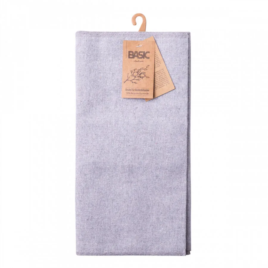 Sola Beutel für Besteckmuster Basic Ambiente silber Recycelte Baumwolle B 52 cm