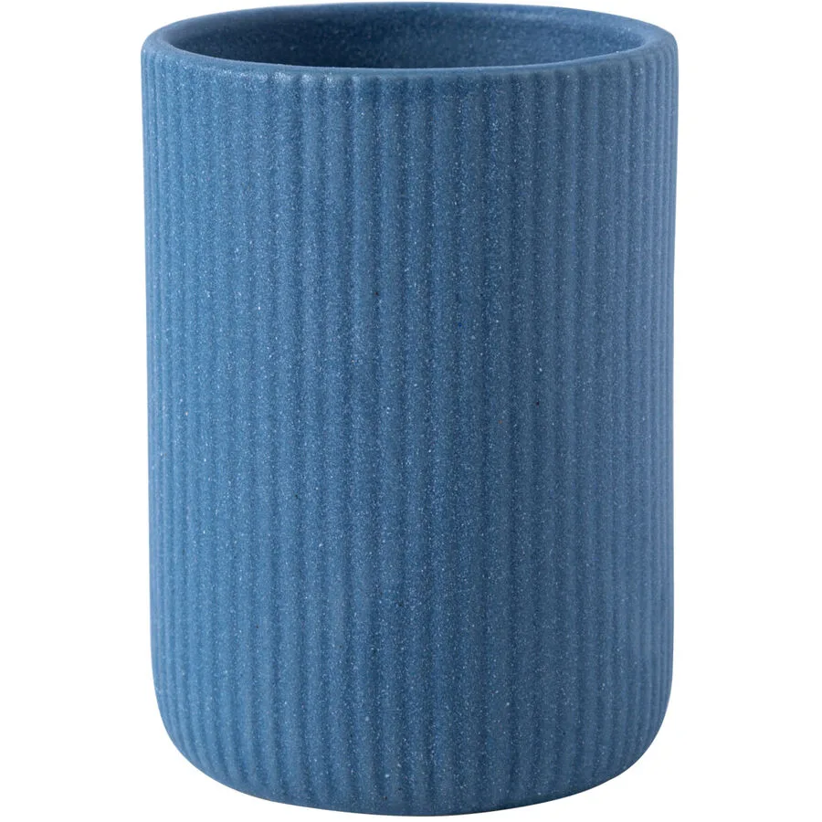 Zahnbecher Lucy+ Blau Keramik 7 cm 10 cm