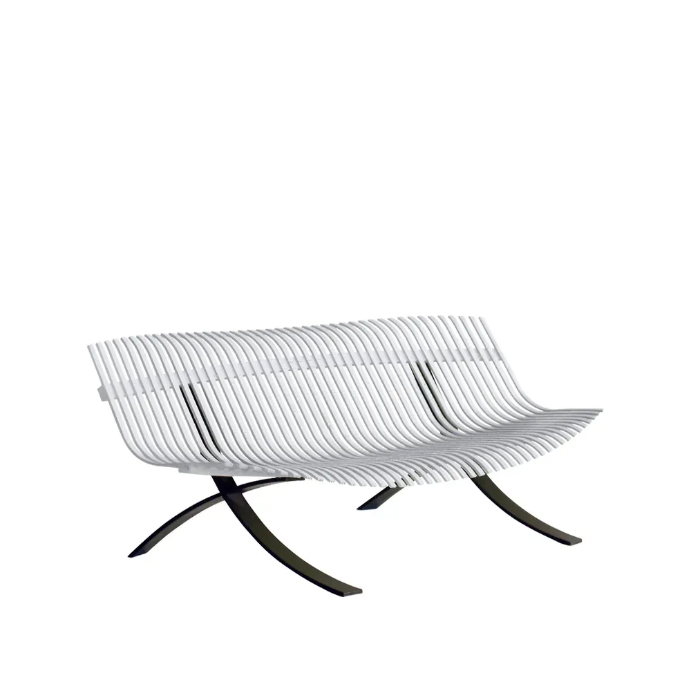 Fermob Charivari bänk Cotton white (vit)