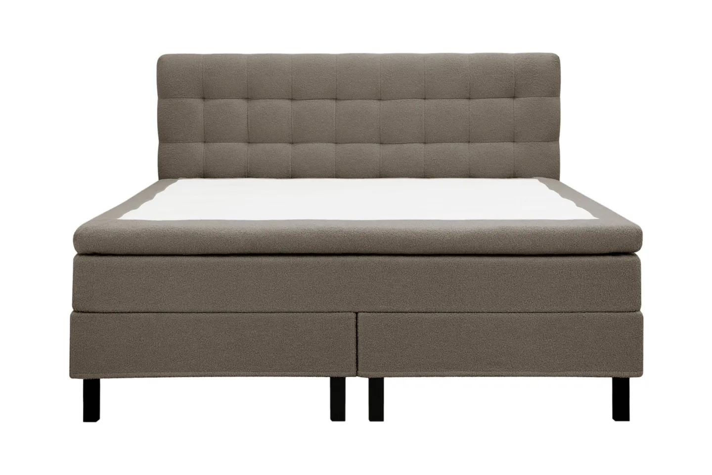 HVILA Classic Komplett Sängpaket 180x200 cm Kontinentalsäng med rutad sänggavel - Brun