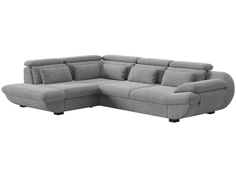 Ecksofa INFINITY Stoff silber