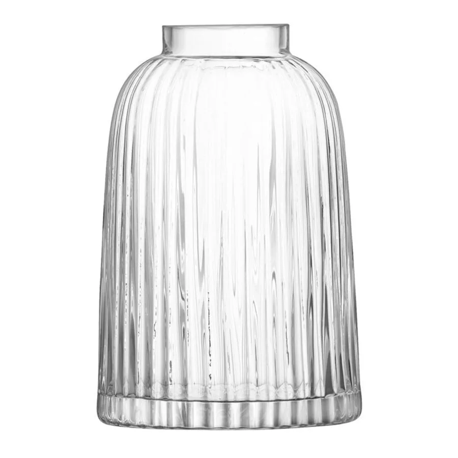 LSA International Vase Pleat glasklar Glas D 13.8 cm H 20.9 cm