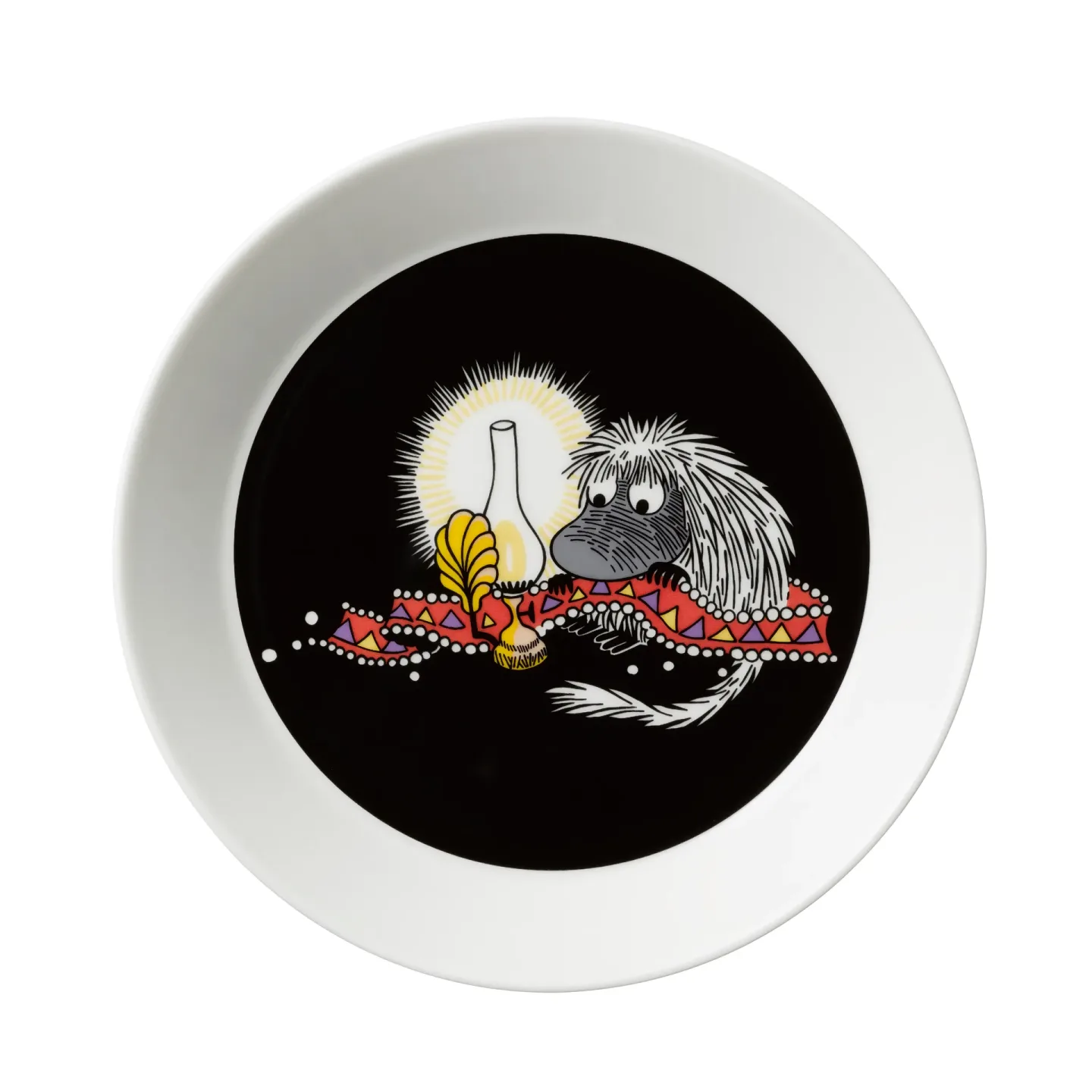 Moomin Arabia Förfadern tallrik svart
