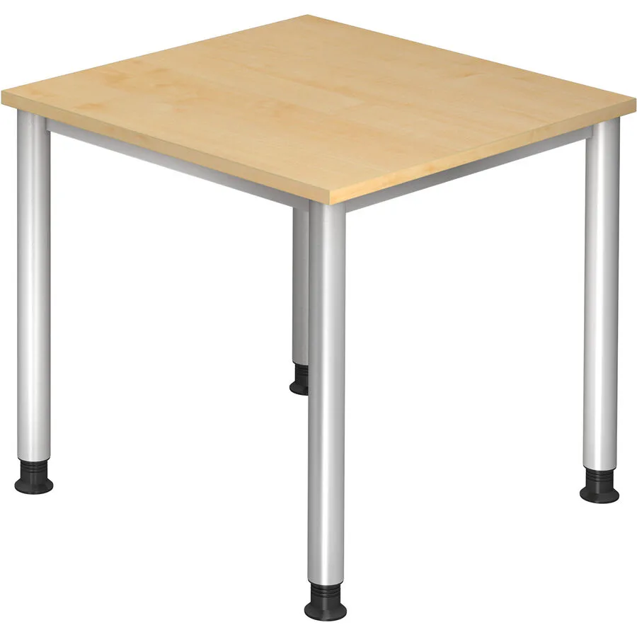 Schreibtisch Office Ahorn Holzwerkstoff Höhenverstellbar B 80 T 80 cm