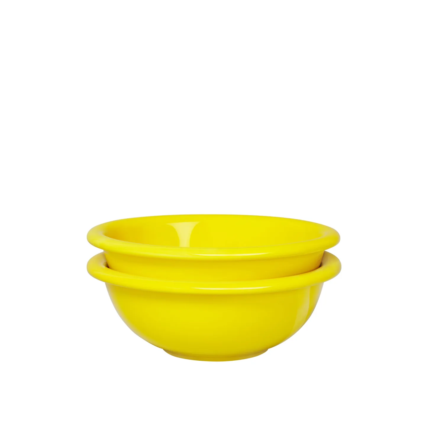 HEM - Bronto Bowl (Set of 2) Yellow - Djupa tallrikar - supergroup - Gul - Sten