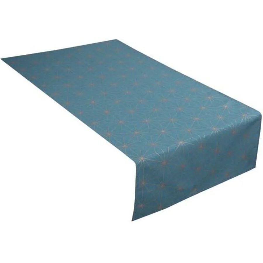 Tom Tailor Tischläufer Golden Chrystals Petrol/Gold Baumwolle B 50 cm