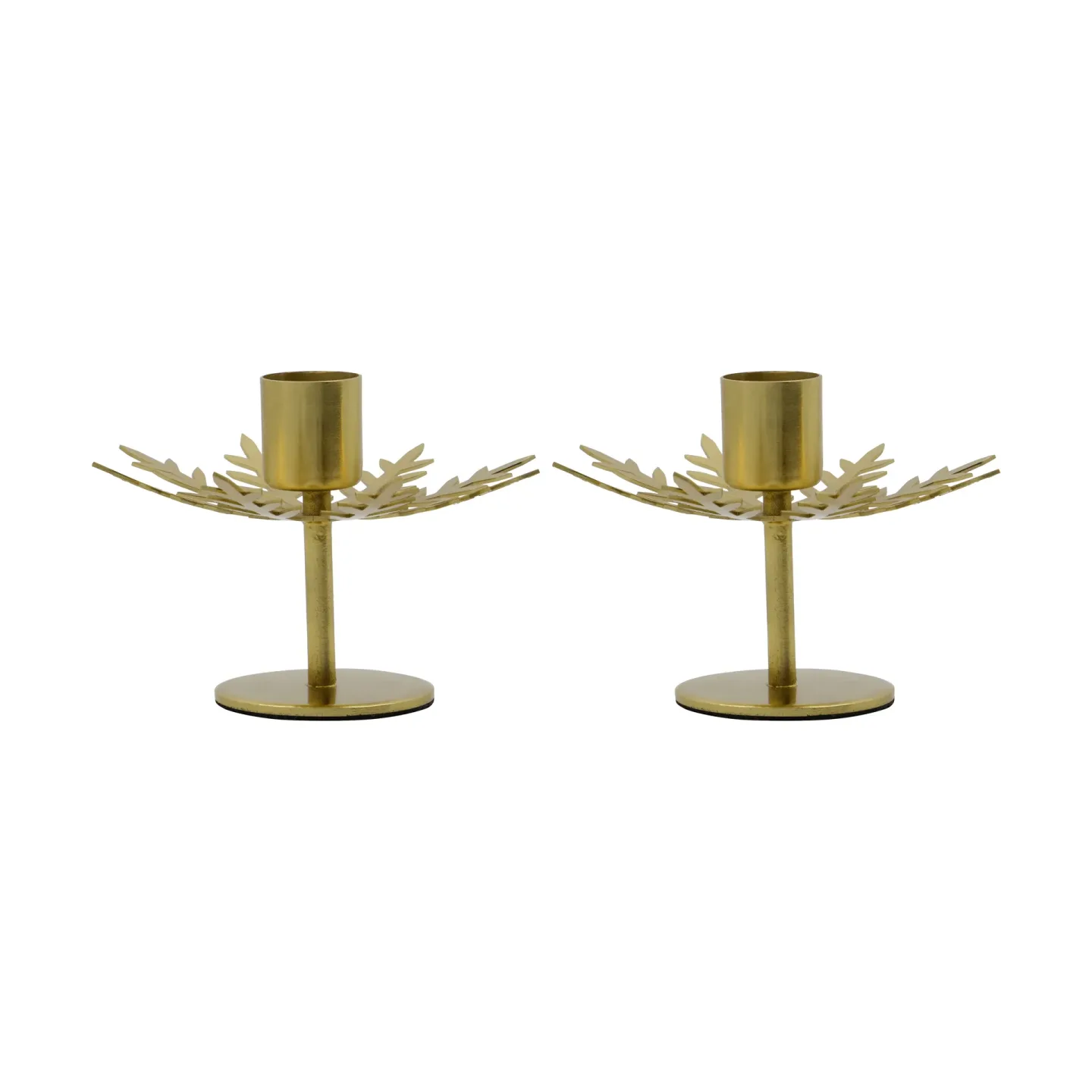 House Doctor Snowflake ljusstake 2-pack Antik mässingsfärg