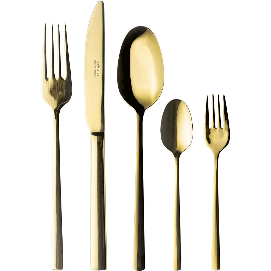 MÄSER Besteck-Set 30-tlg. Oneda Gold Edelstahl