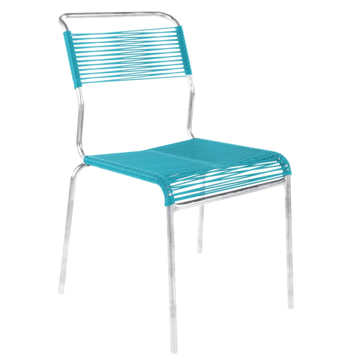 Schaffner Spaghetti-Stuhl Säntis Feuerverzinkt Blau | Schubiger Möbel